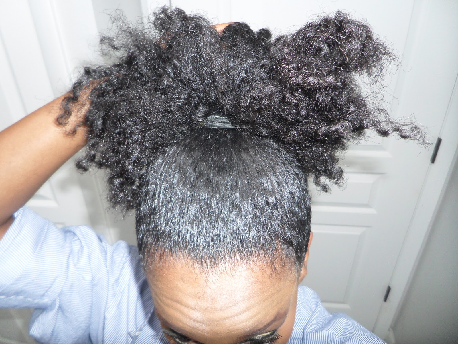 High Bun On Natural Hair Tutorial