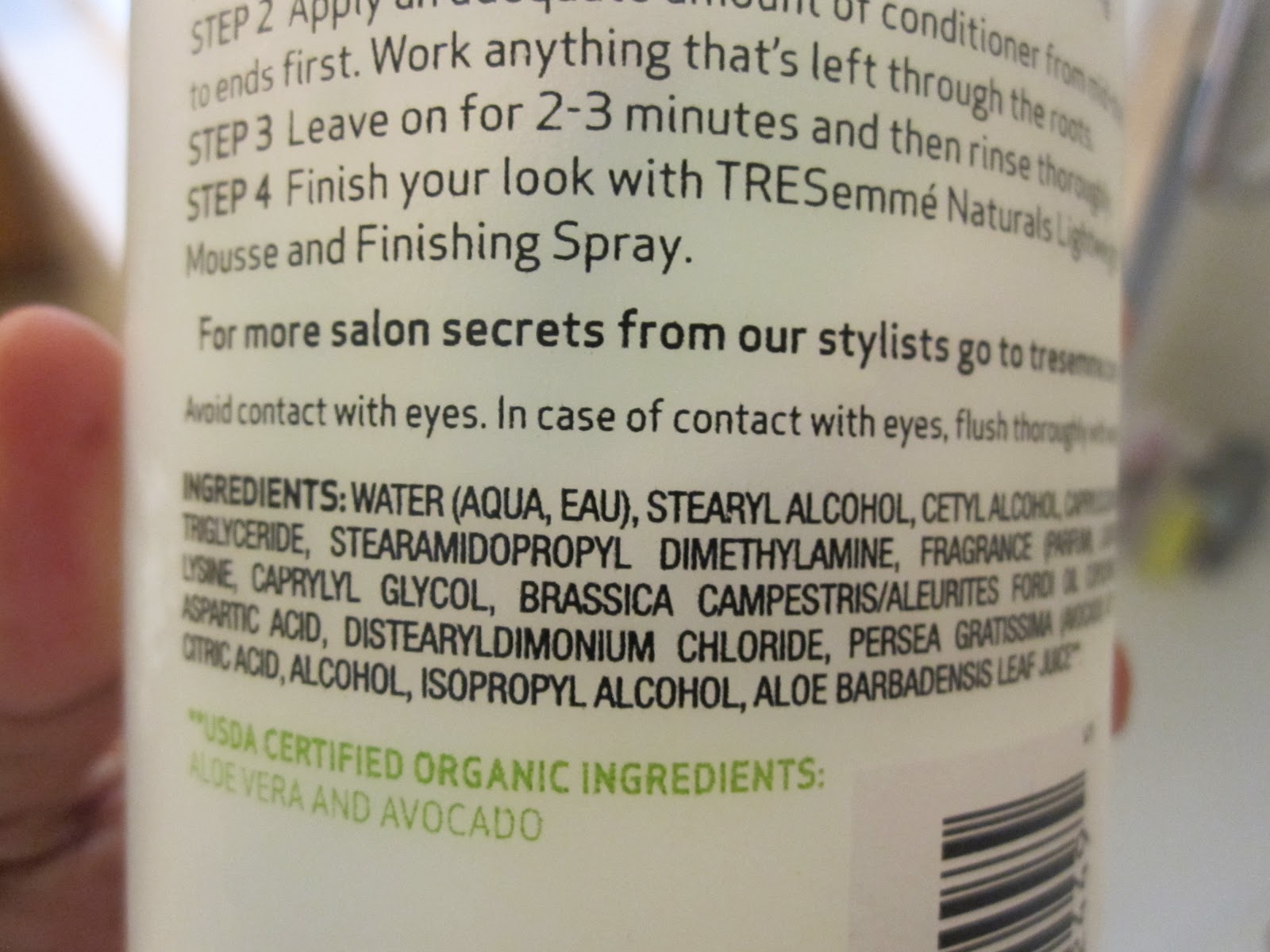 Tresemme Naturals Shampoo Ingredients List