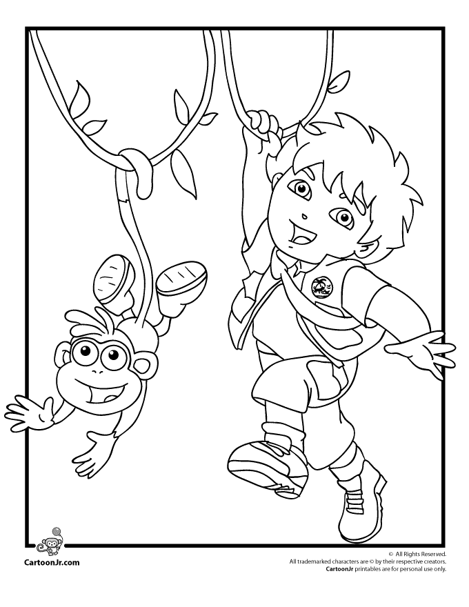 Coloriage Babouche Et Dora