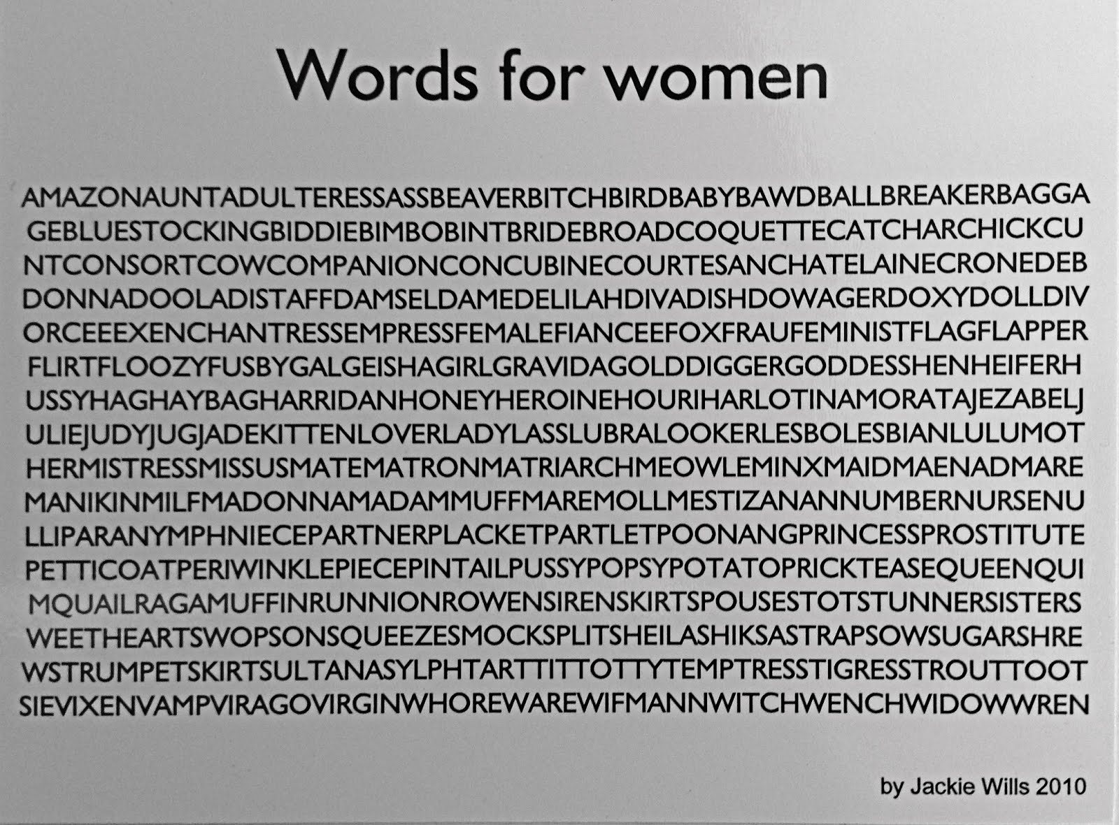 Words for women
