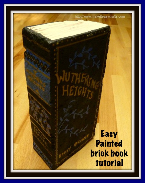 Make it easy crafts Painted brick book tutorial
