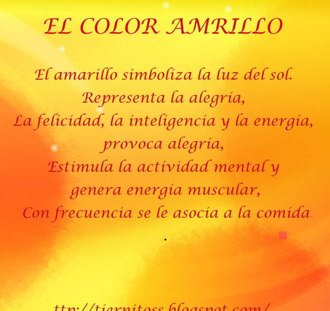 Resultado de imagen de frases El color amarillo