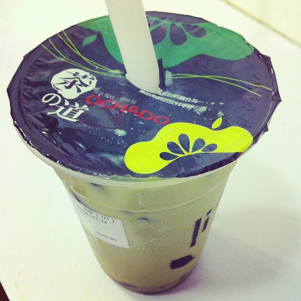 Ochado Okinawa Matcha Milk Tea With Azuki Beans