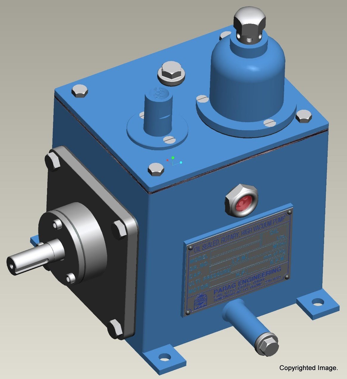 Parag Engineering double stage rotary vane vacuum pump