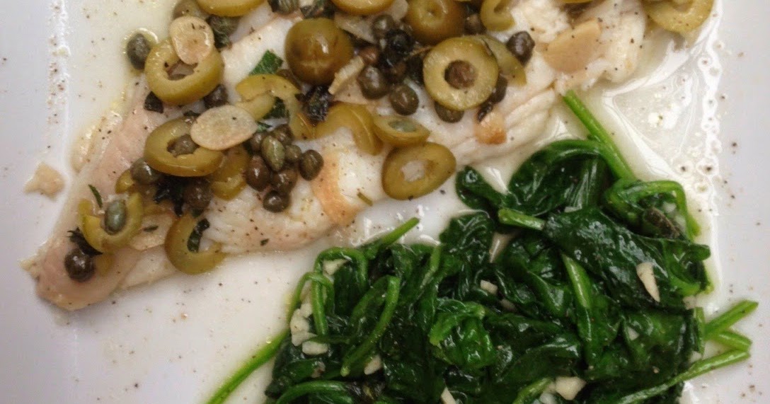 A Girl & Her Food Oven Baked Dover Sole with Garlic, Capers & Green