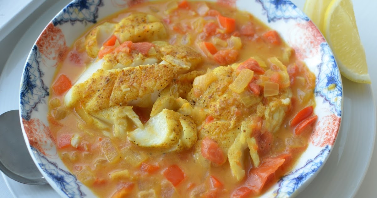 Playing with Flour Fish in coconut curry