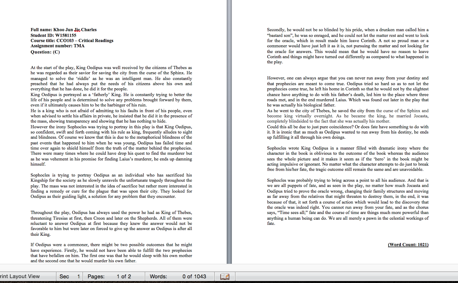 my e portfolio cco