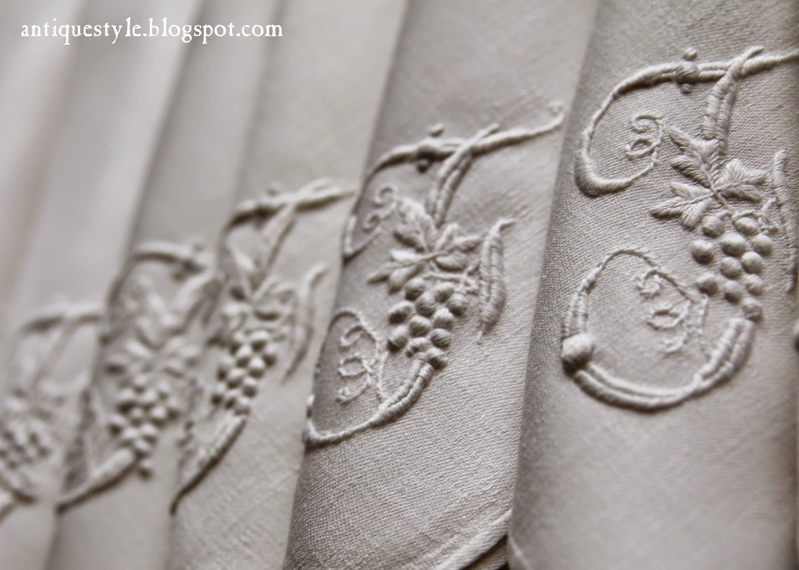 Antique Style Ironing Vintage Linen Napkins With A Miele Rotary Iron