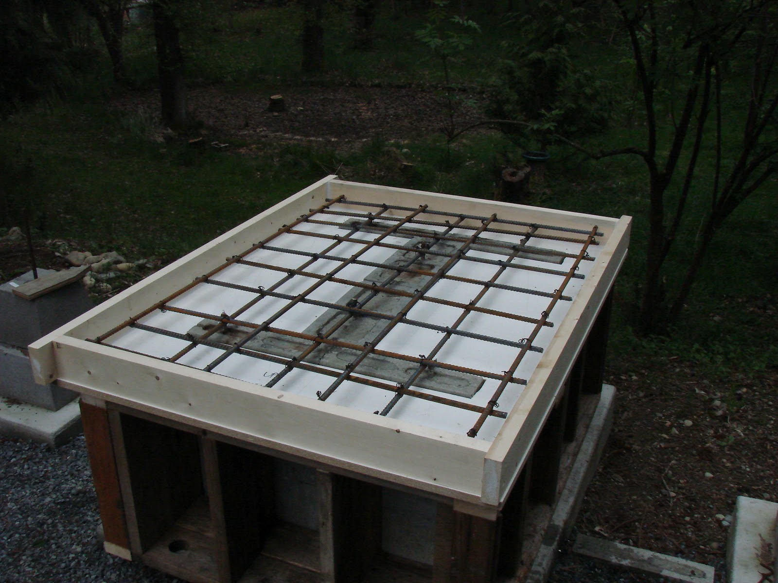 Cam & Karen's house on Dale Place Suspended Slab for Pizza Oven