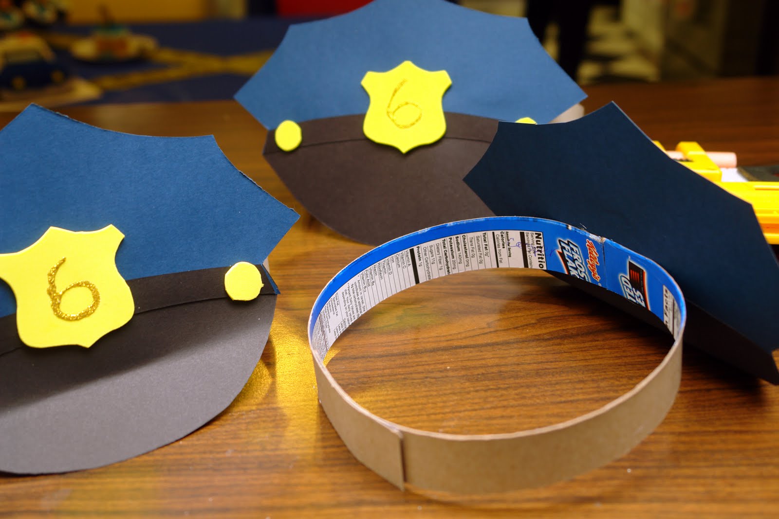 diy police hats & more party ideas Party ideas Pinterest