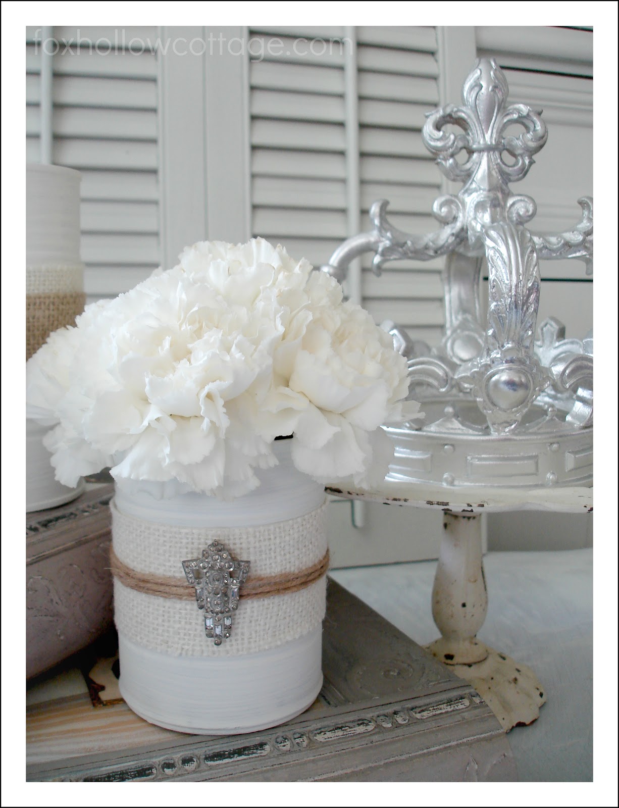 Shabby Vintage Tin Can Craft Fox Hollow Cottage