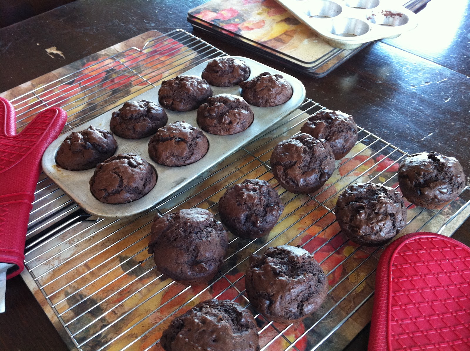 Recipes from 4EveryKitchen Double Chocolate Buttermilk Muffins