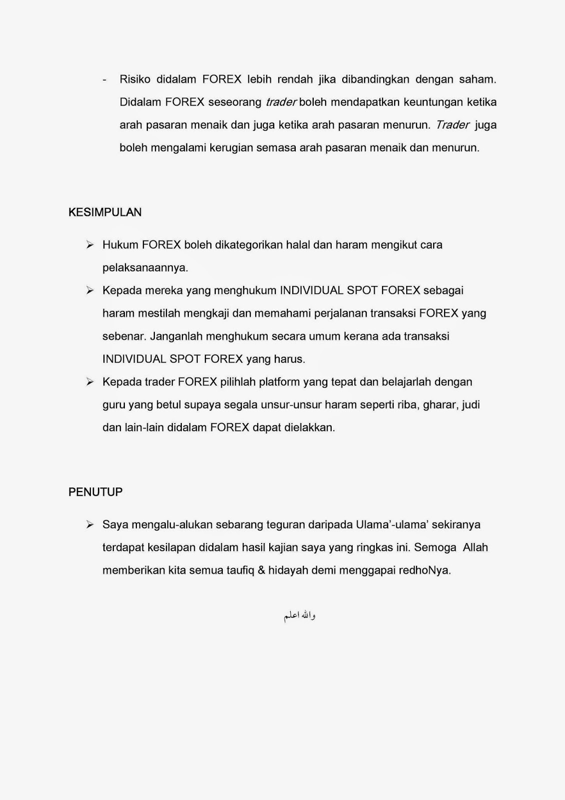 Hukum syariah forex