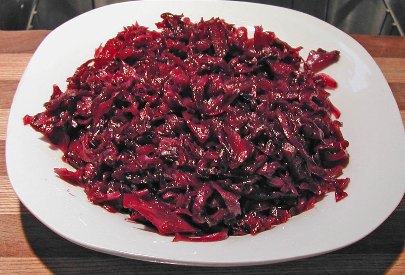 The Iowa Housewife Braised Red Cabbage with Red Wine