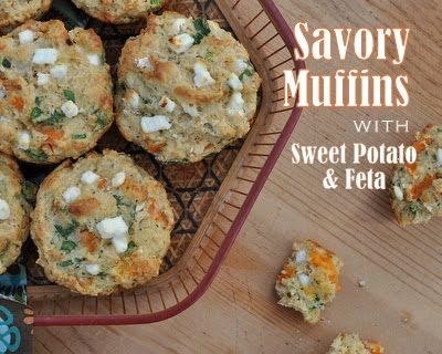 Savory Muffins with Sweet Potato & Feta