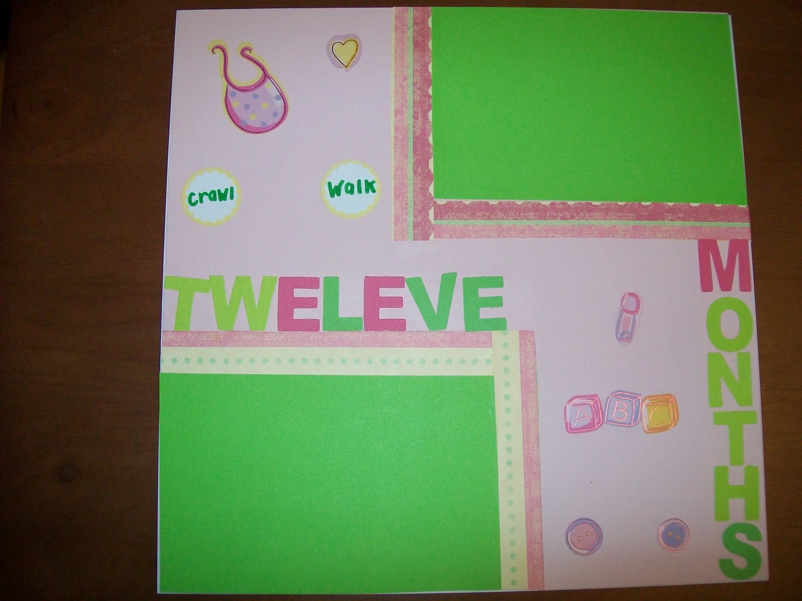 Creative Spice Baby's First Year PreMade Scrapbook Gift