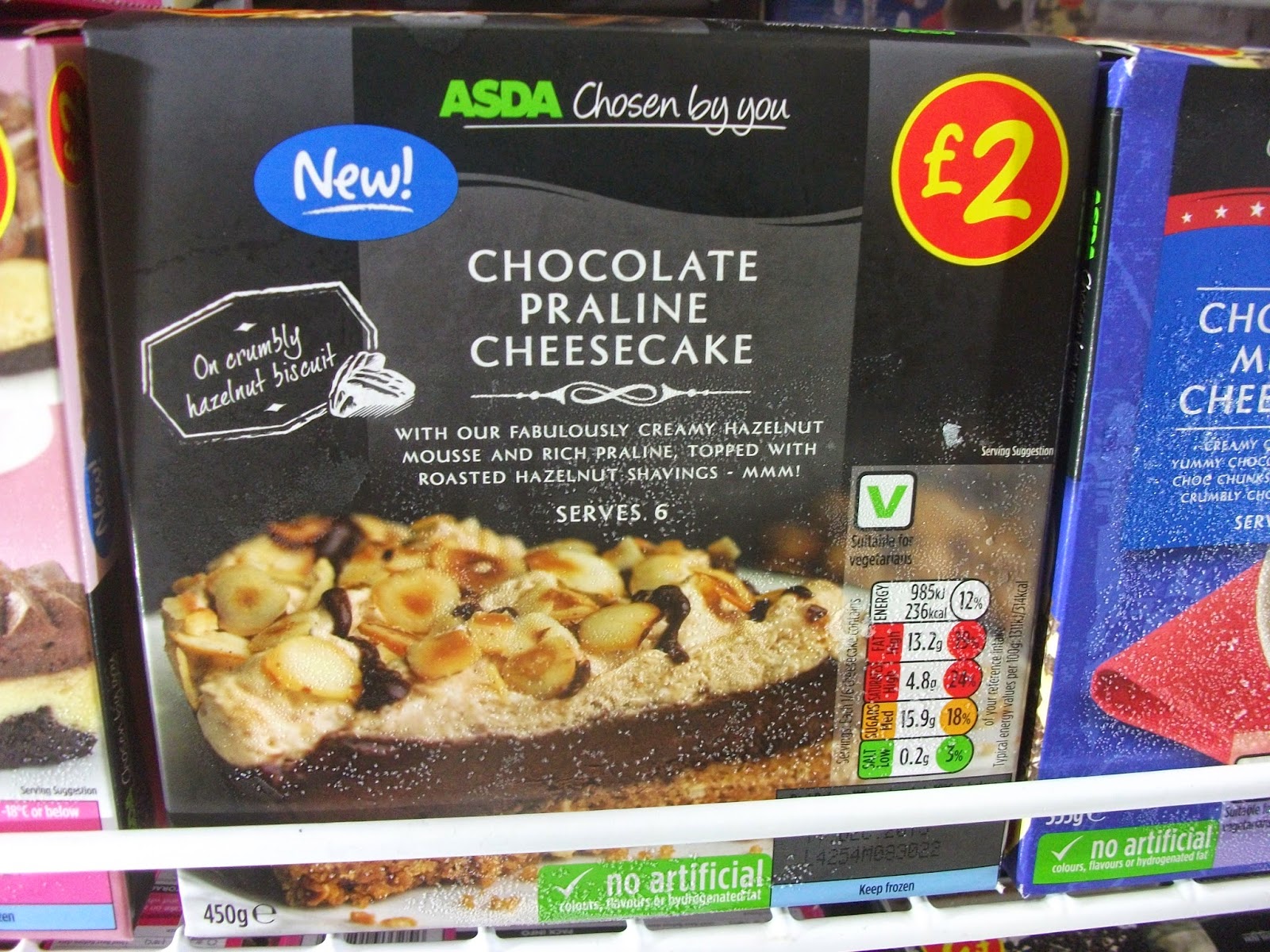 New at Asda! Dessert Hybrids, Cheesecakes, Gateaus, Pies, Ice Creams etc.