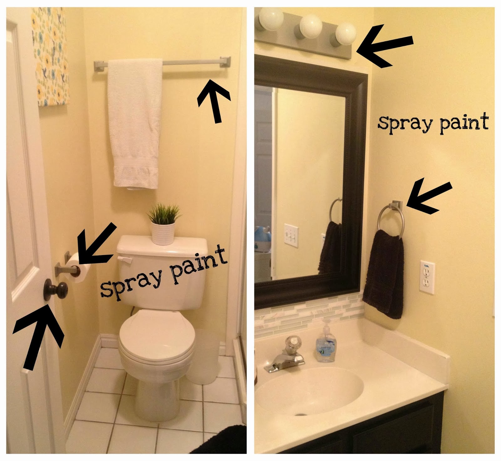 Crafty Allie Diy Spray Paint Your Bathroom Faucet
