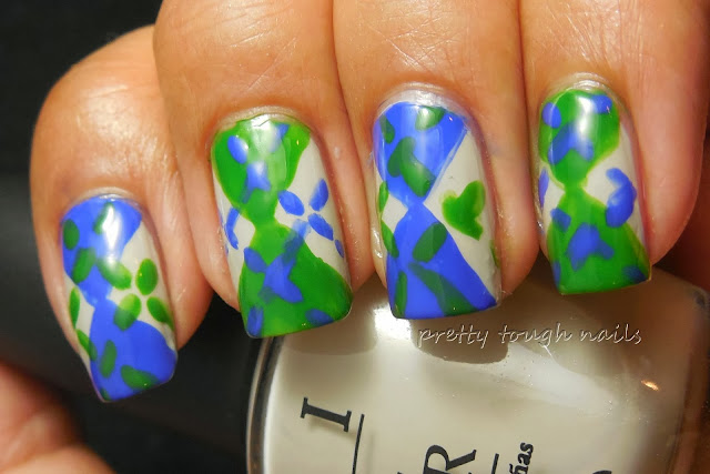 #31DC2013 Inspired By A Tutorial - Argyle Nails