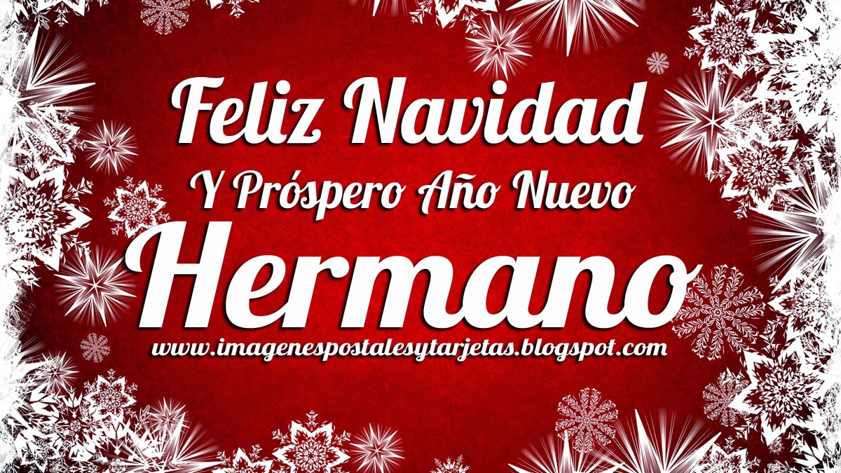Tarjeta de Navidad para Hermano ~ Imagenes Postales y Tarjetas