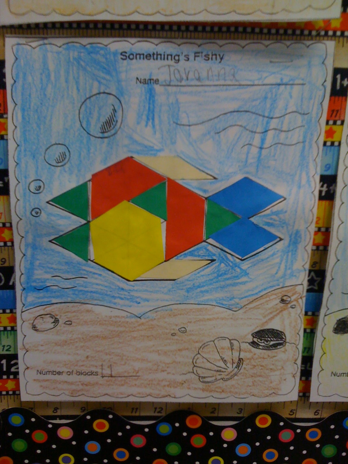 Blackboard An Elementary Education Blog Pattern Block Fish