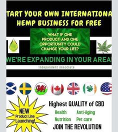 START Your Own International CTFO HEMP (NON THC) FREE 100% LEGAL