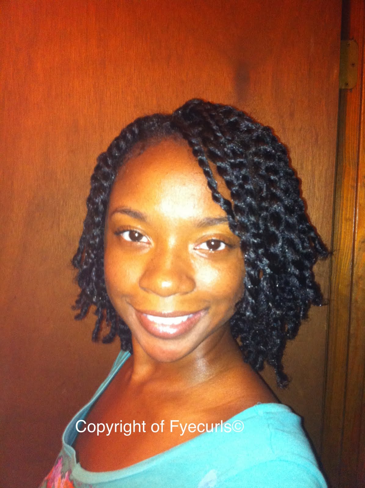 FYECURLS! Twists on Dry Stretched Hair Vs. Wet Using Banding Method