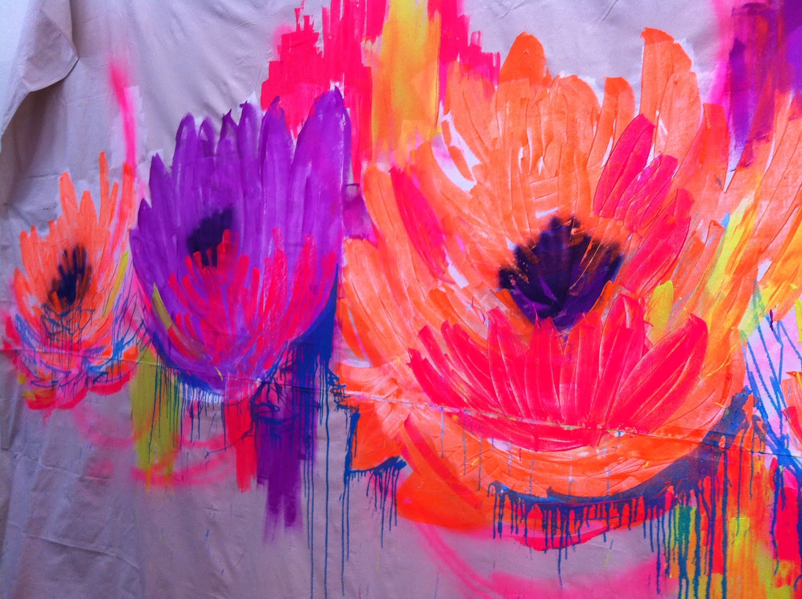 Paper Musings Blacklight Wall Art!