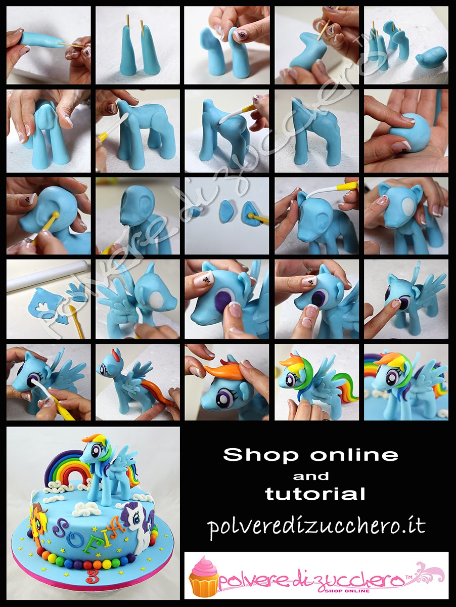 Tutorial My Little Pony: passo a passo Rainbow Dash