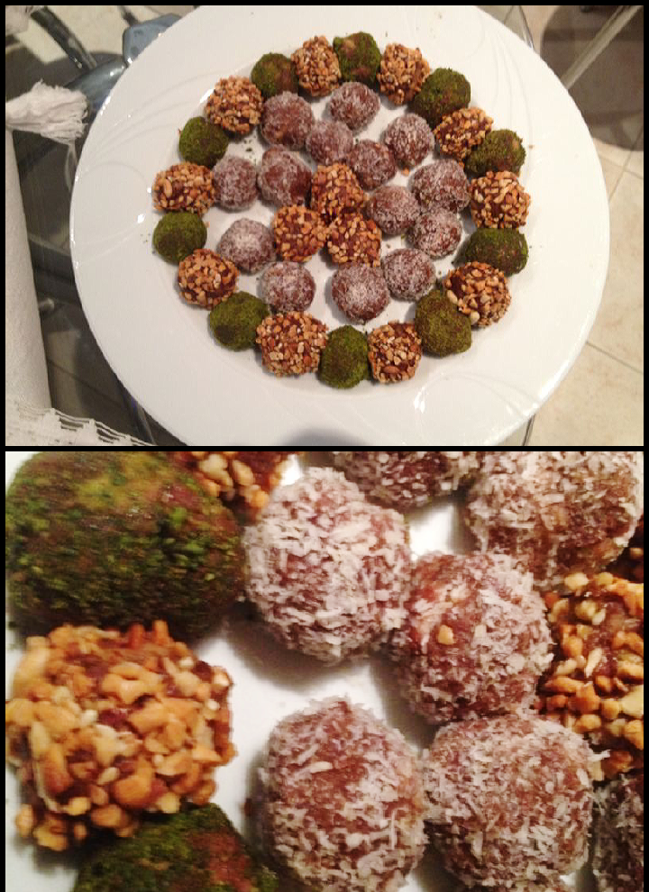 Lokum Pilavı Elmalı Çikolata Topları