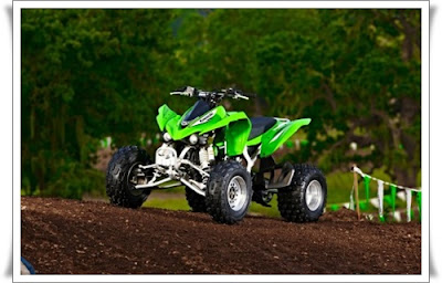 2011 Kawasaki KFX 450R ATV Images front angle