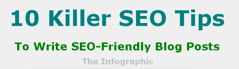 Infographic- To Write SEO-Friendly Blog Posts