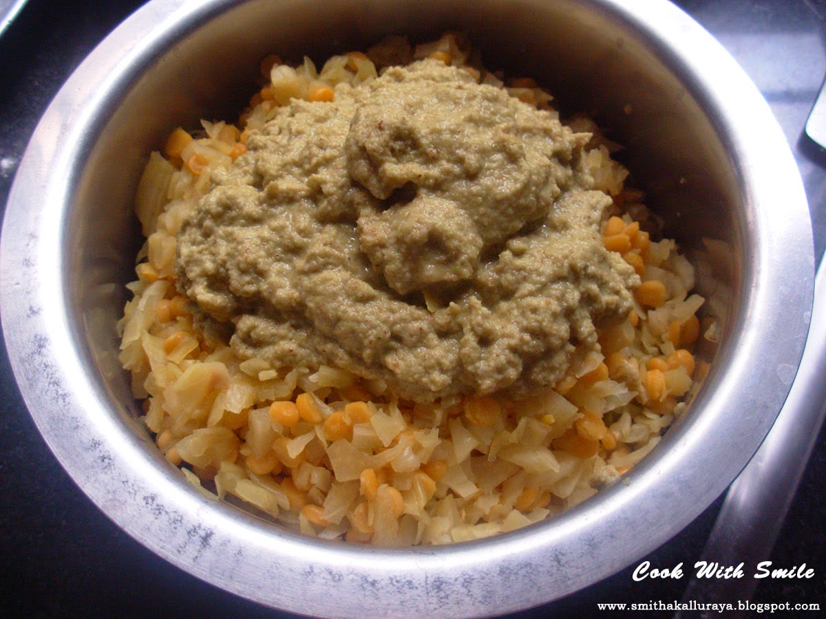 CABBAGE KOOTU / SOUTH INDIAN STYLE CABBAGE CURRY Cook With Smile