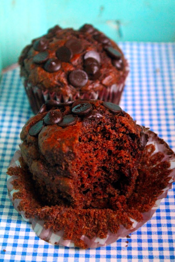 Magdalenas de Chocolate Muffins de chocolate y queso (sin azúcar y