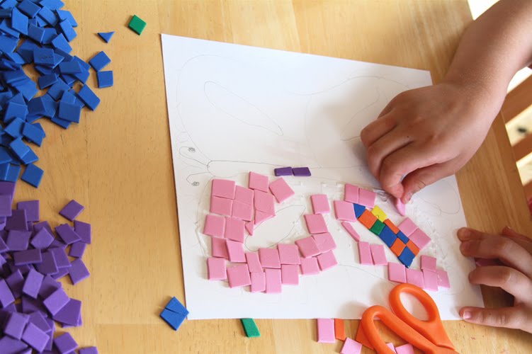 Holly's Arts and Crafts Corner 2011 Art Project 4Foam Mosaics