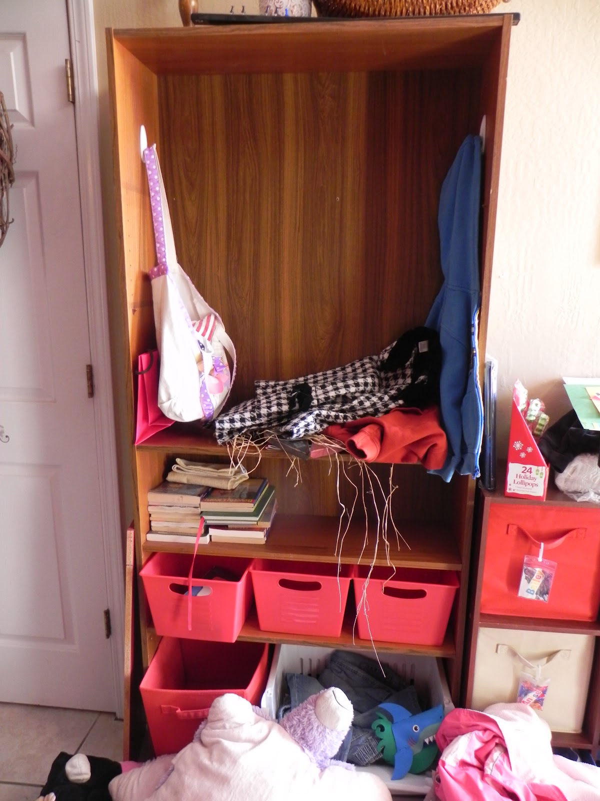 The Messy Roost Bookcase to Launch Pad/Daycare Zone