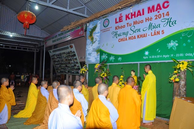 chùa hoa khai,khóa tu mùa hè,đăk nông,thắp nến,tri ân
