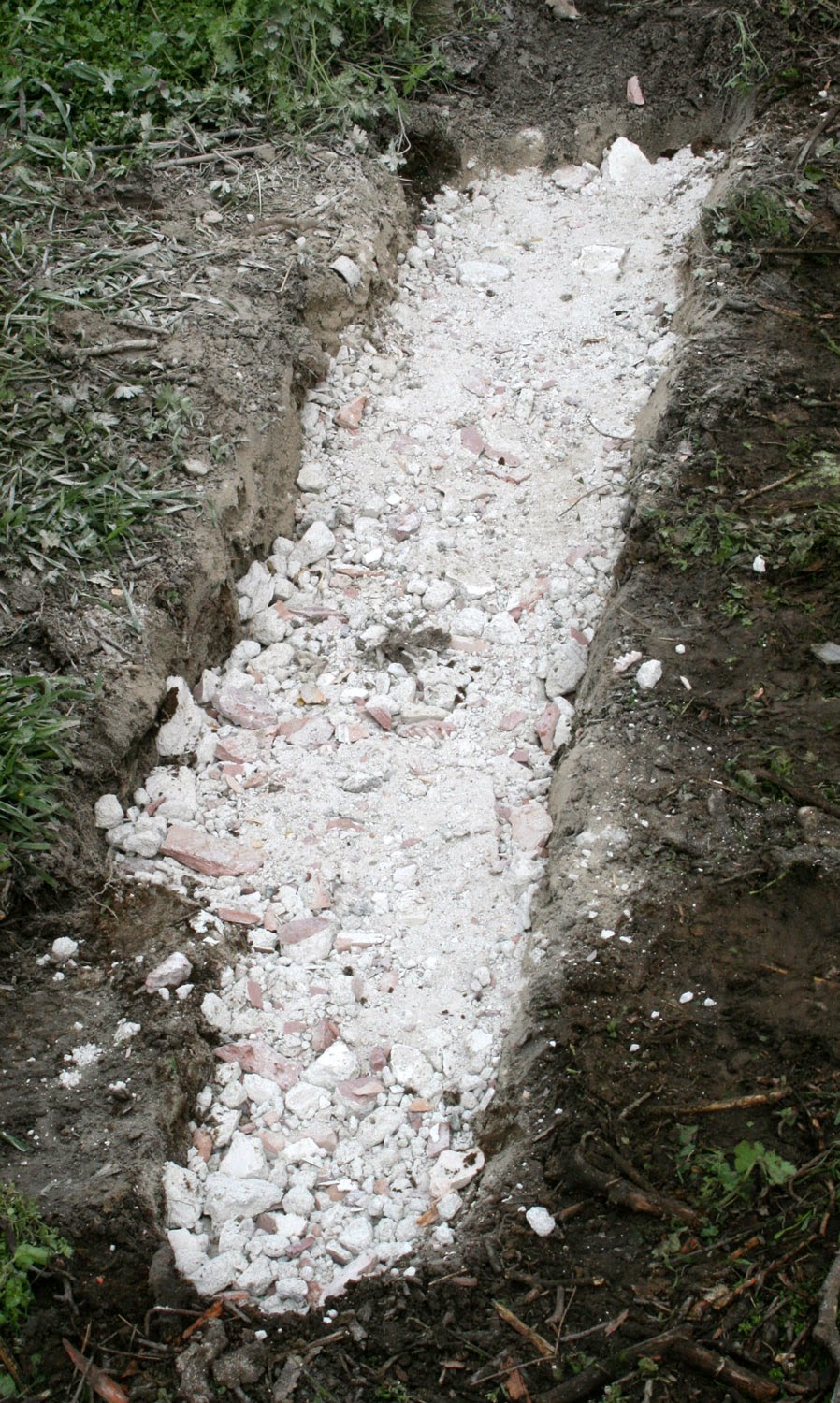 Filled in with dust Filled in with dust