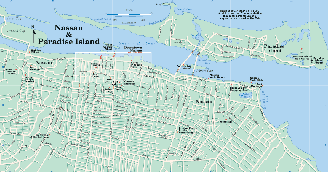 nassau cruise port map nassau cruise port map