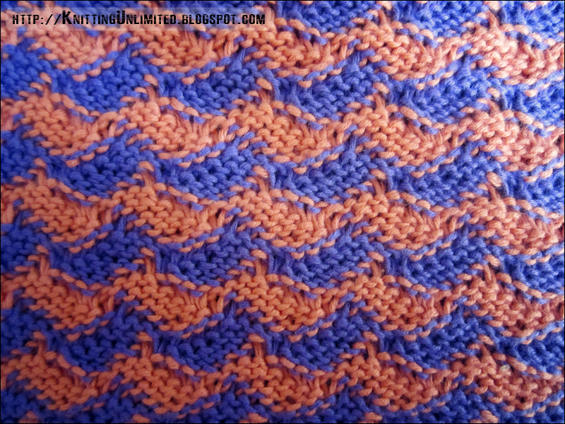 Zig-zag Jacquard Dishcloth Zig-zag Jacquard Dishcloth (Wrong side) http://knittingunlimited.blogspot.com
