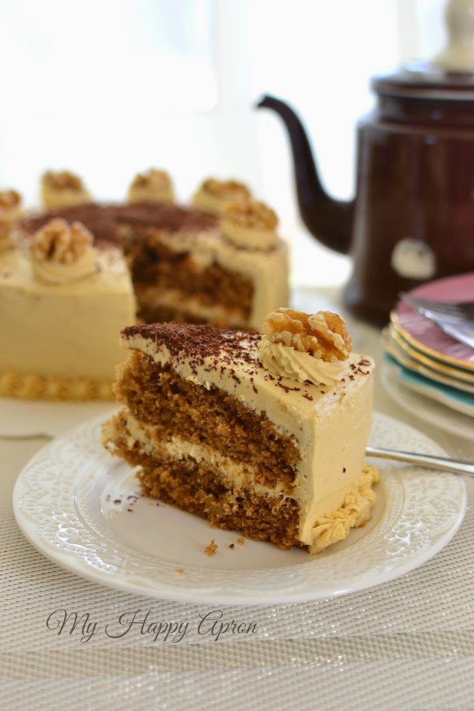 My Happy Apron Coffee Walnut Cake