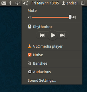 ubuntu sound menu