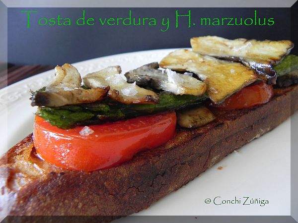 Tosta De Verdura Y Marzuolus
