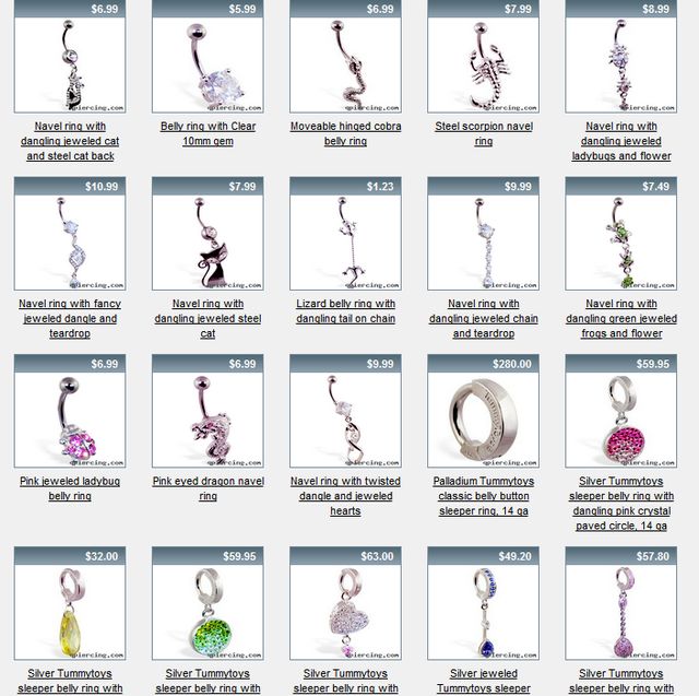 Belly Button Piercing Body jewelry that we purchase from them is in bulk so