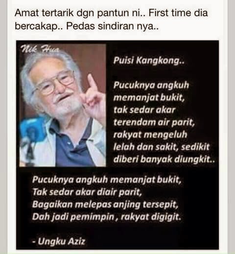 Cik Wan Chantek Pantun Sindiran Buat Pemimpin