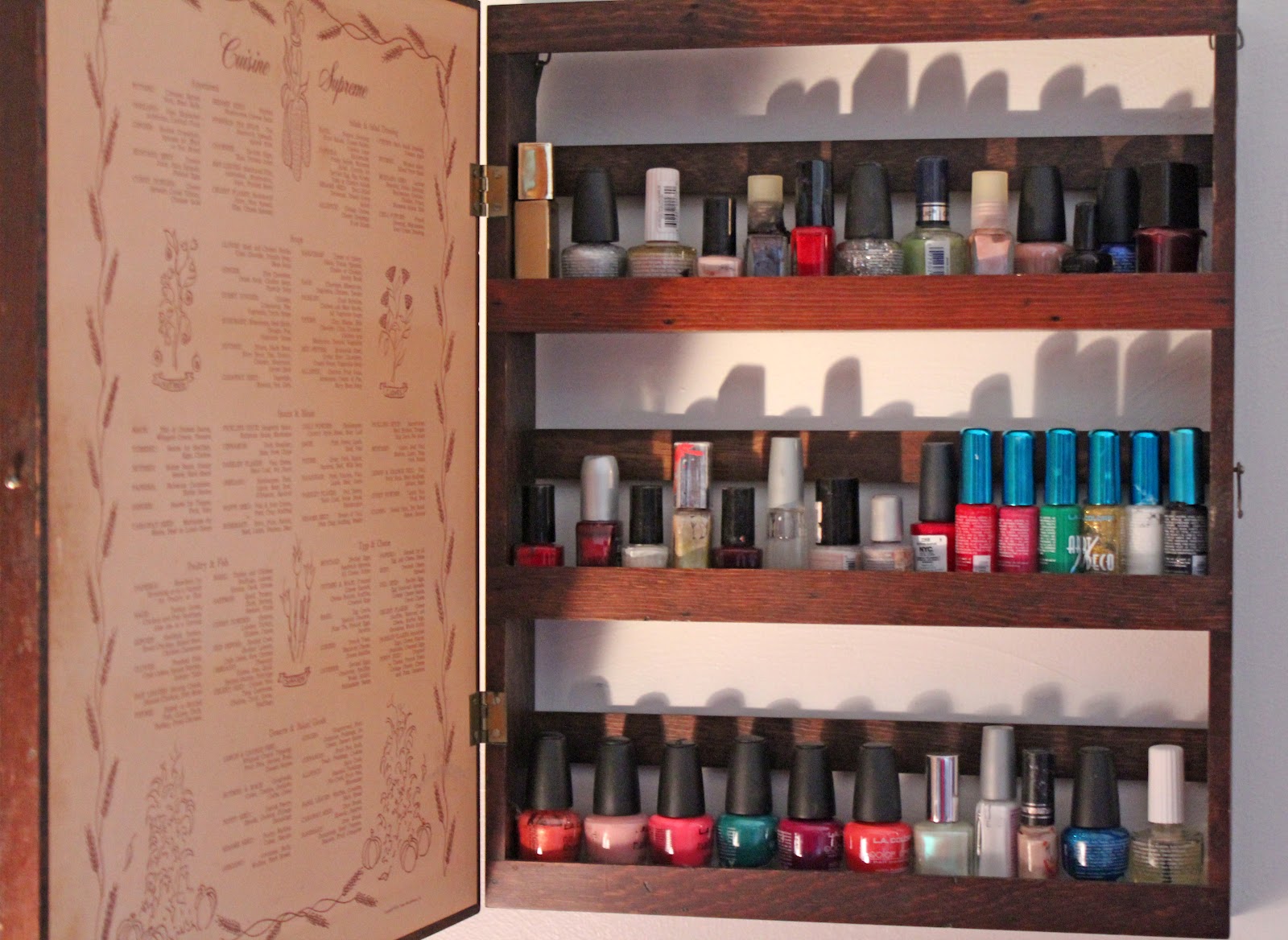 Thrift Trick Nail Polish DIY...and dressing room makeover!