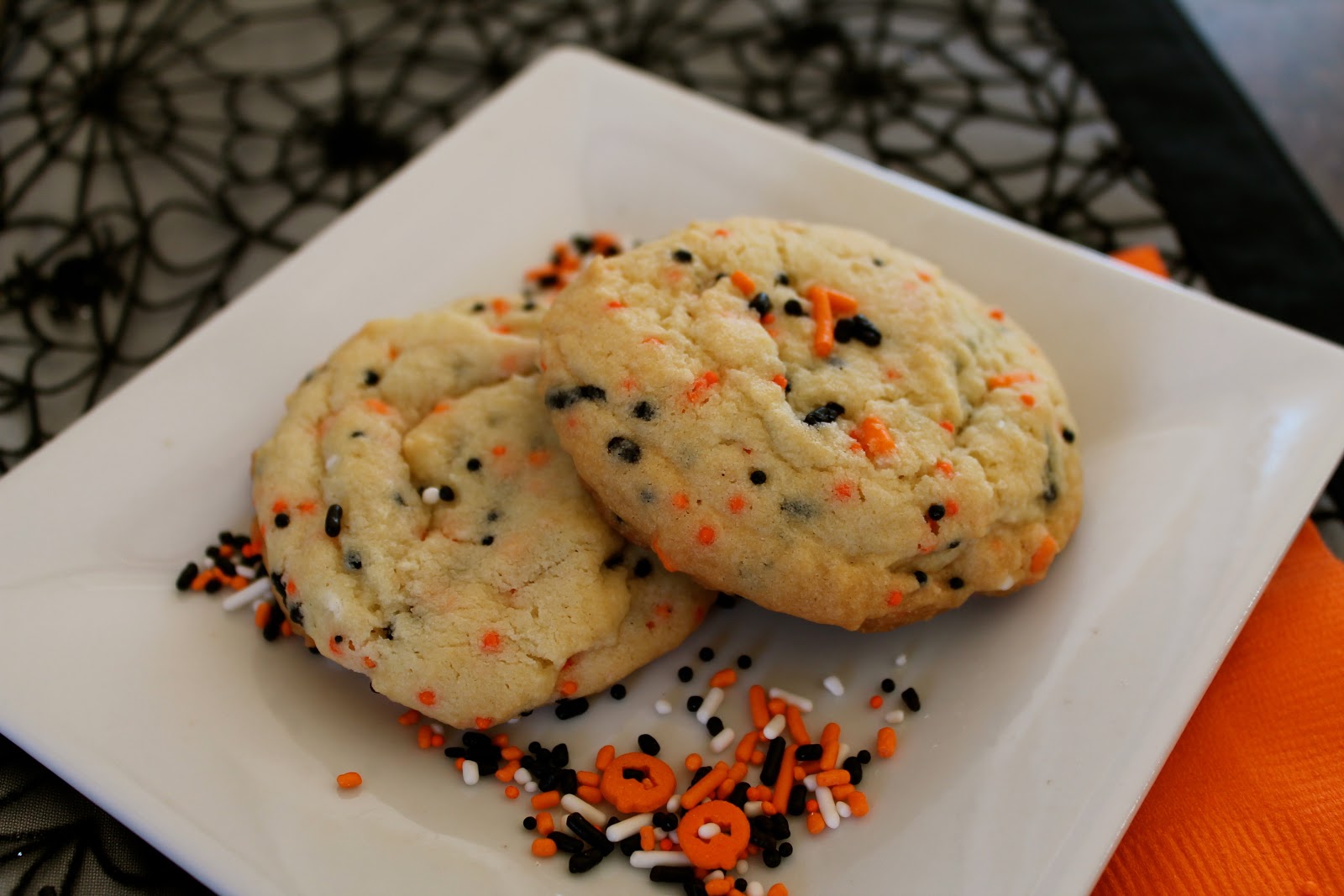 Mrs. Schwartz's Kitchen Halloween Funfetti Cookies
