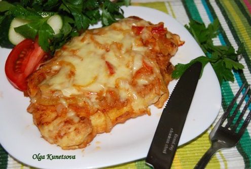 Куриная грудка в кляре в духовке