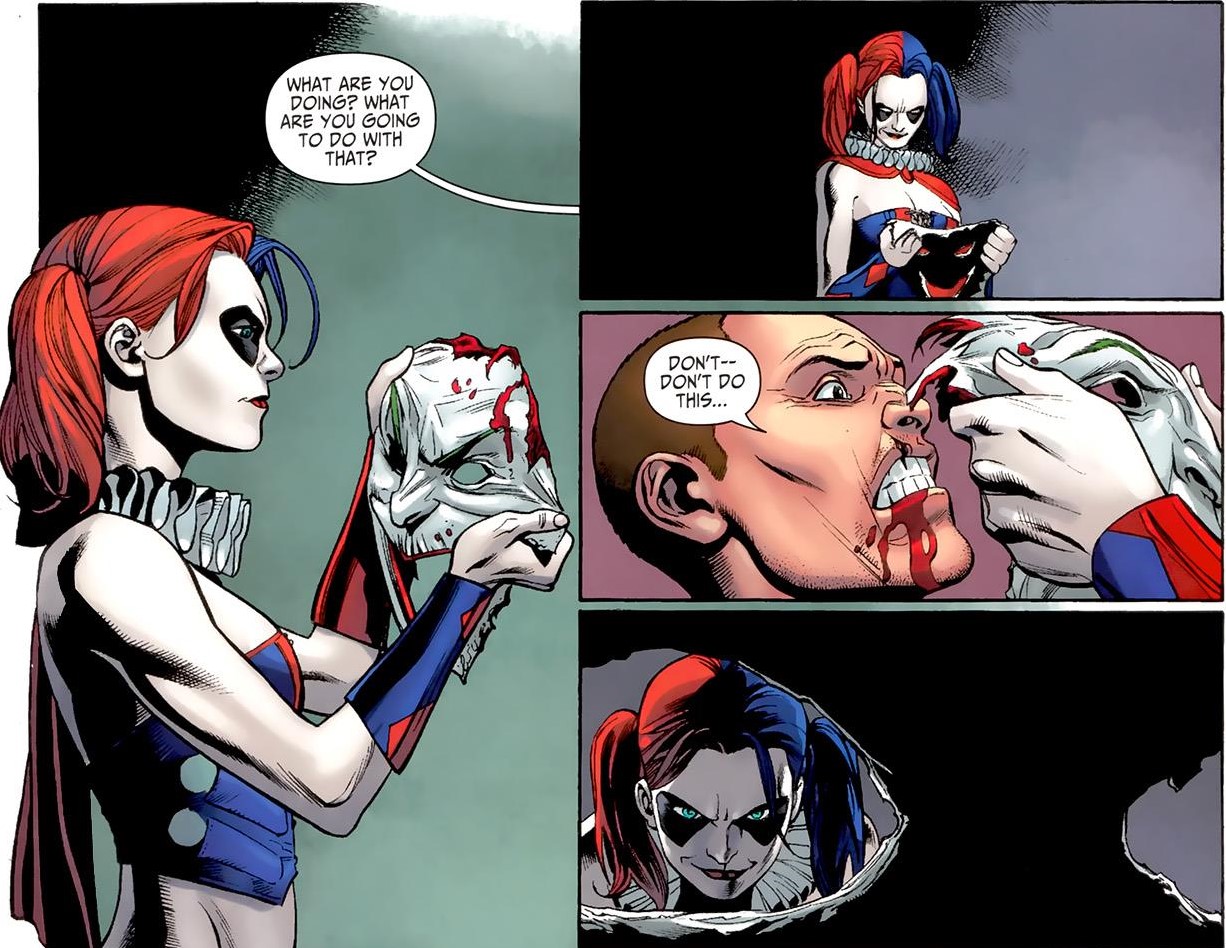 Блондинка вжилась в роль Харли Квин и трахнулась с приятелем