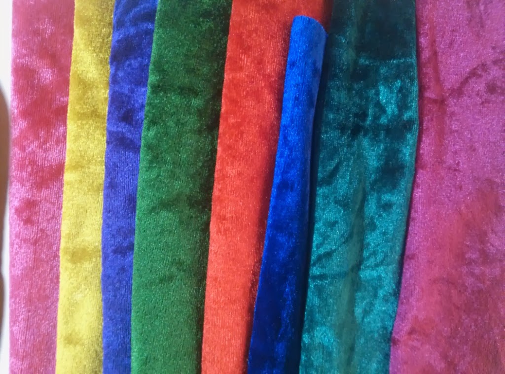 Velvet Fabrics you can find in Mumbai, India Different qualities of velvet